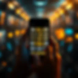 A person holding a phone displaying a sequence of 24 words that can unlock Bitcoin wealth.