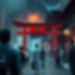 People gathering in Japan discussing strange occurrences.