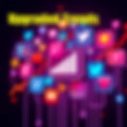 Upgraded Trends A vibrant graphic showing various social media icons and trend indicators symbolizing engagement and community changes.