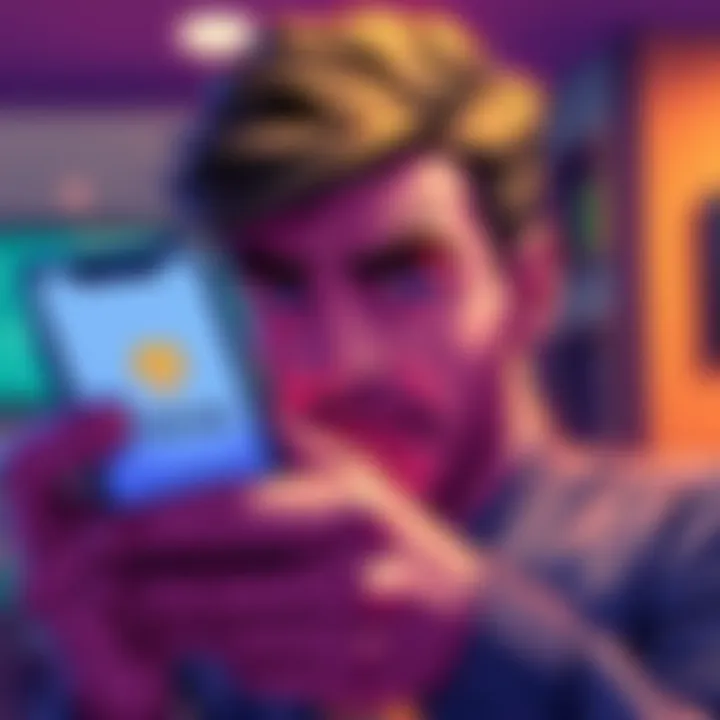 Uphold and Apple Wallet Withdrawal Issues A frustrated person looking at a phone screen with Uphold and Apple Wallet logos, showing confusion about withdrawal process.