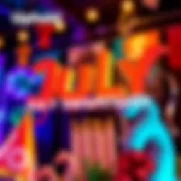 A colorful graphic promoting a possible July sweepstakes from Uphold, featuring question marks and festive elements.