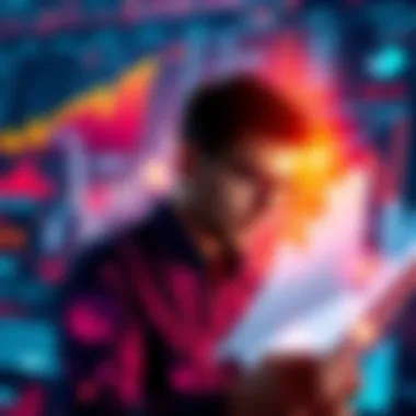 A person examining financial charts and graphs, representing growth strategies during Uptober.
