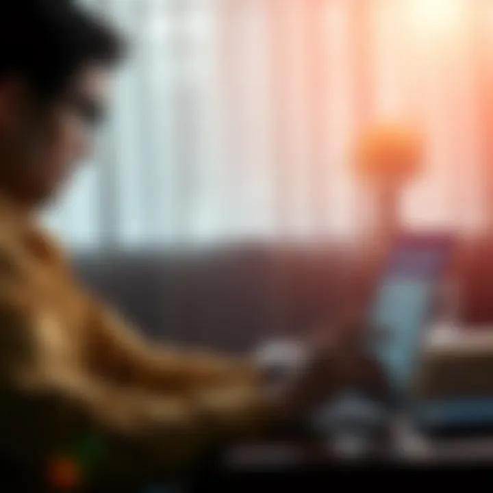 Urgent Fund Withdrawal Assistance A person looking stressed while checking their bank account on a laptop, indicating issues with fund withdrawal