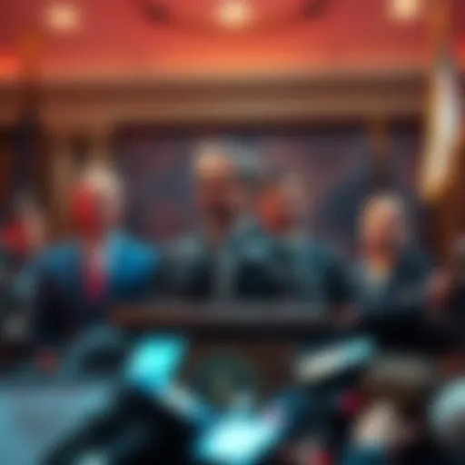 U.S. government officials announcing the freezing of Tether funds linked to Iran