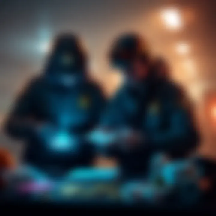 US Marshals investigating cryptocurrency theft US Marshals agents examining evidence related to missing cryptocurrency