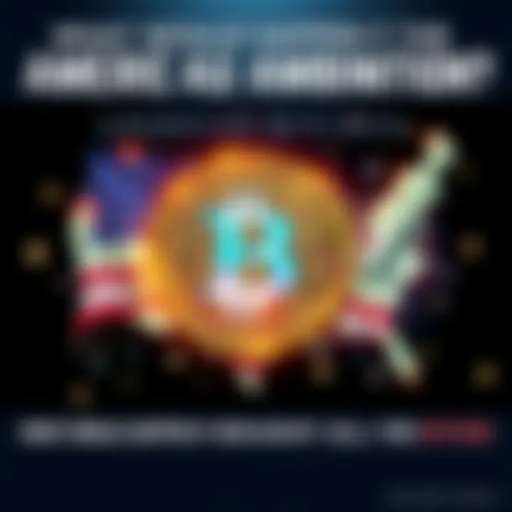 American Bitcoin Ambition A symbolic illustration representing the U.S. dollar intertwined with Bitcoin, showcasing dominance in finance.