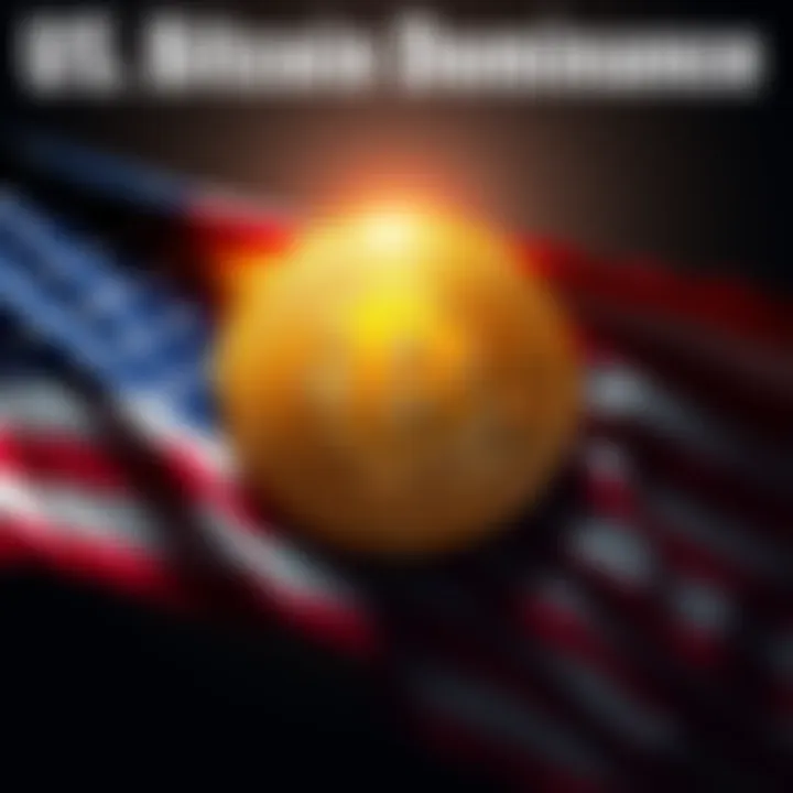 A graphic showing the U.S. flag prominently alongside a large Bitcoin symbol, illustrating the U.S. holding more Bitcoin than other countries combined.