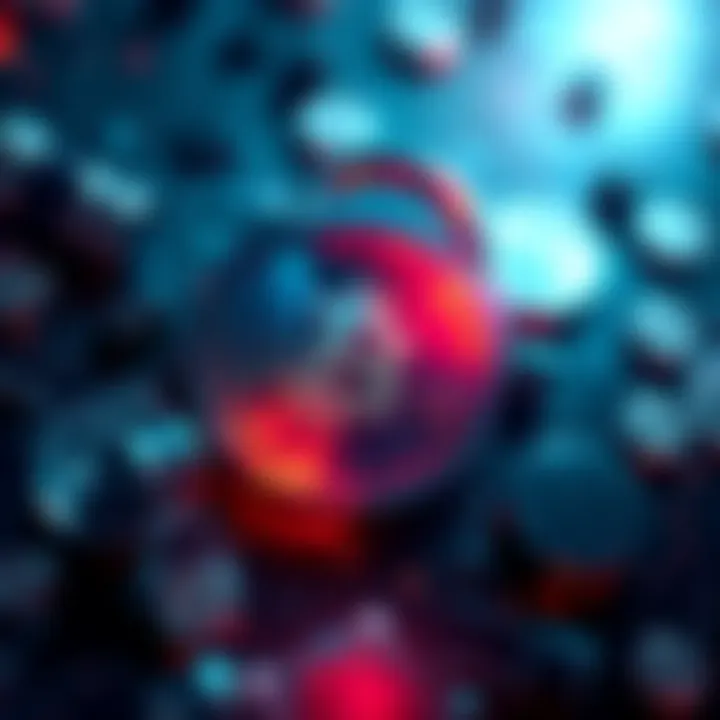 A digital representation of cryptocurrency symbols with a lock, signifying the freezing of funds related to Iran.