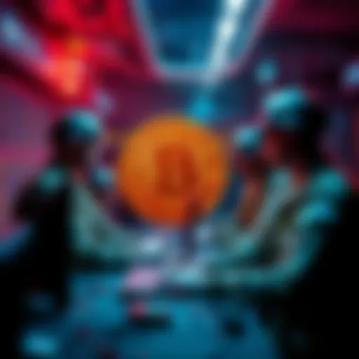 US Military personnel operate a Bitcoin node in a high-tech setting, showing interest in cryptocurrency technology.