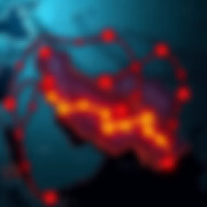 A military map with potential invasion routes into Iran highlighted, showing strategic locations and troop movements.