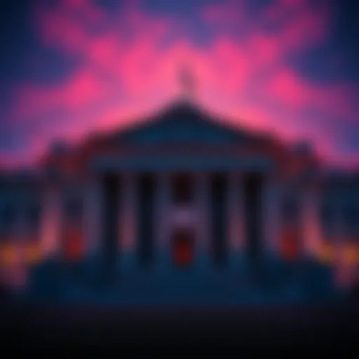 Graphic showing U.S. Treasury building with calendar marks for GENIUS Act compliance dates