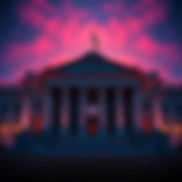 Graphic showing U.S. Treasury building with calendar marks for GENIUS Act compliance dates