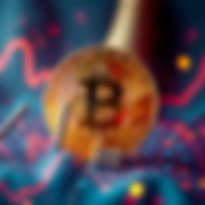 USD and Bitcoin Symbol A graphic showing the US dollar sign and Bitcoin symbol representing the relationship between the two currencies