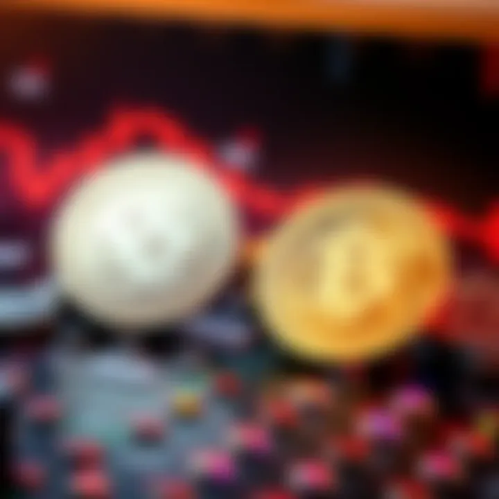 Graphic showing the comparison between USD Coin and USDC, highlighting their features and roles in digital finance