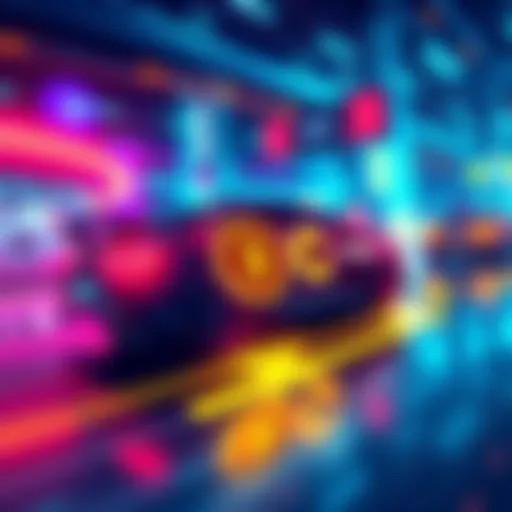 Illustration of a fast digital currency transfer on the Solana network with USDC and Nexo logos visible