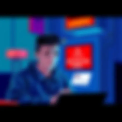 A visual representation showing a person looking frustrated while trying to transfer USDC to a bank, with a warning sign indicating POL gas error