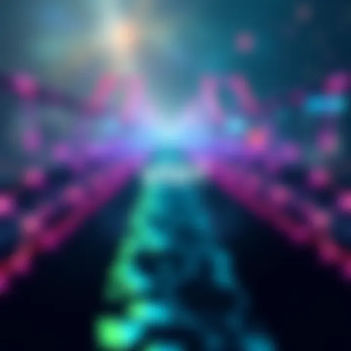 Graphic showing a digital transfer of USDT from Ethereum to Solana with illustrations of the two blockchains