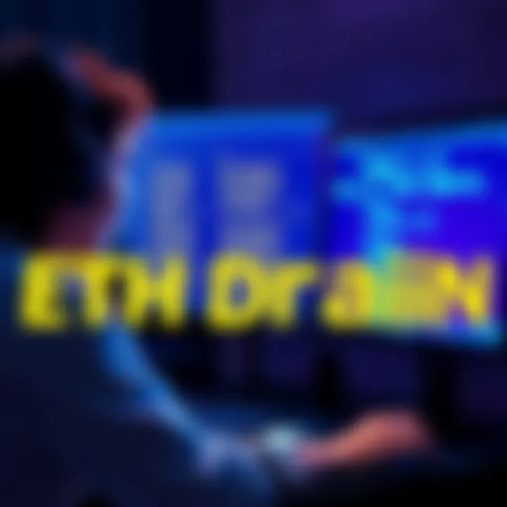 A person looking shocked at their computer screen showing unauthorized ETH transactions from their hot wallet