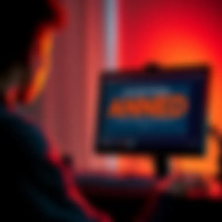 A frustrated person looking at their computer screen, displaying a message about their forum ban, symbolizing community management issues.