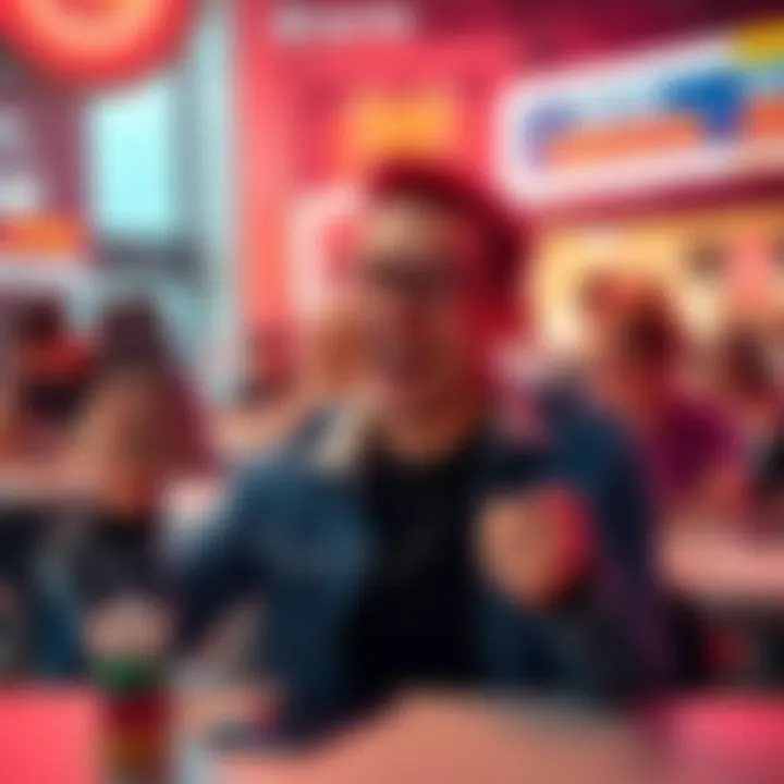 Happy user showing excitement with phone in hand after receiving rewards from apps