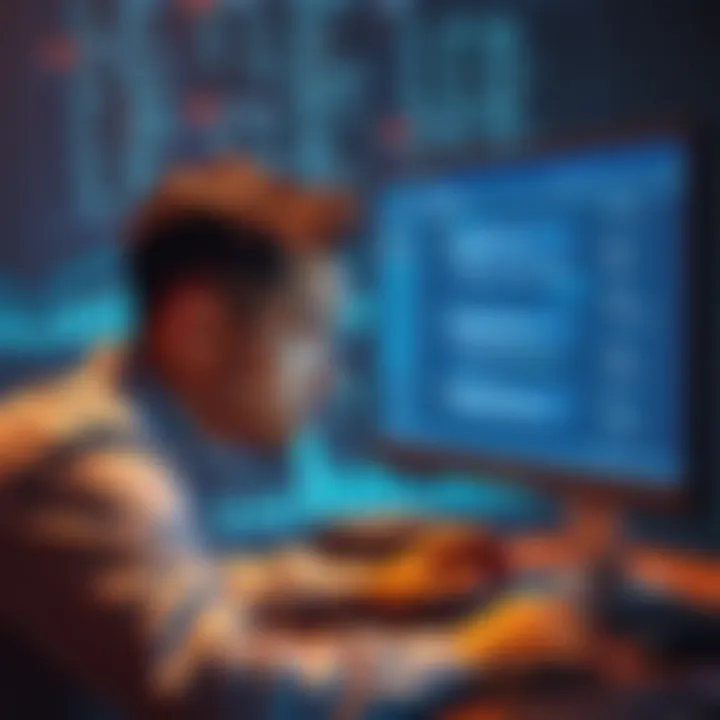 User Claims CoinCasinoPro Stole Deposits A frustrated person looking at their computer screen displaying blockchain data, showing missing funds from CoinCasinoPro, with a support chat window open but unanswered.
