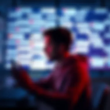A person looking at a screen filled with notifications of direct messages, expressing concern about their legitimacy