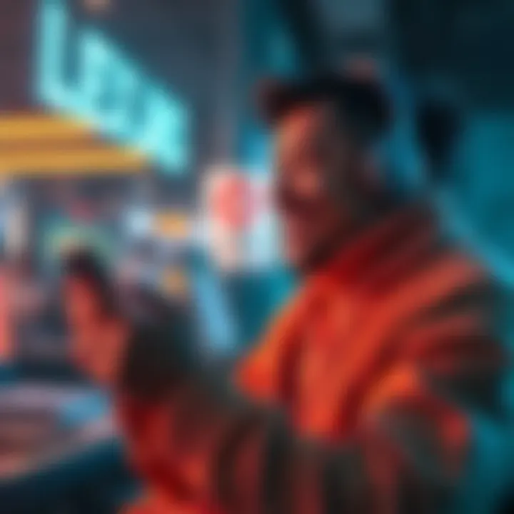 A person happily using the Flex device, demonstrating satisfaction after switching from Nano X.