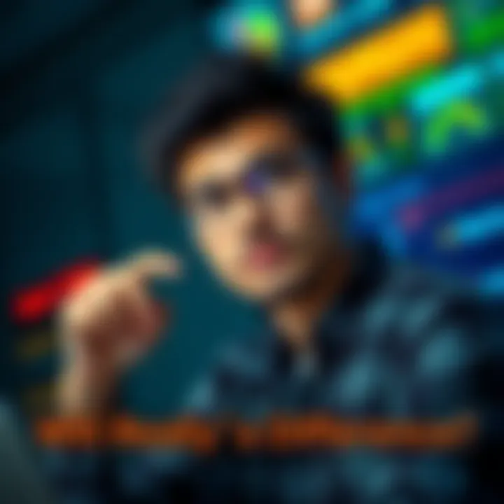 A thoughtful individual pondering over user experience enhancements.