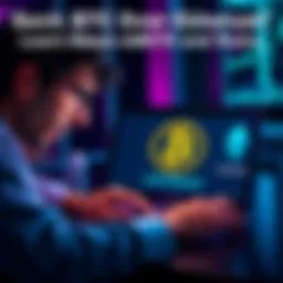 A person looks frustrated while using a laptop showing Coinbase and Kraken logos, indicating a problem with sending Bitcoin