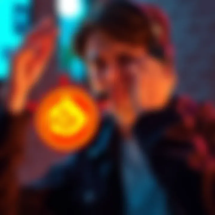 A person shows frustration while looking at their phone with a Solflare logo visible, symbolizing a support issue with cryptocurrency