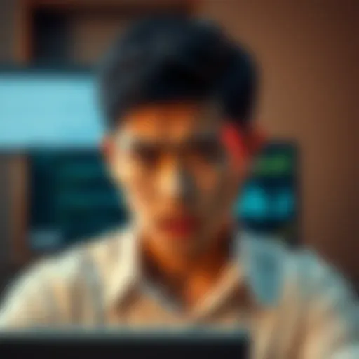 A person looking frustrated while trying to set up a new Nano S + device, showing a screen with error messages