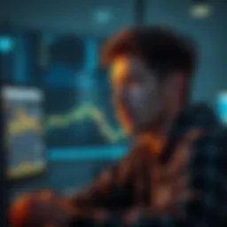 A person looking at their computer screen, expressing concern about network fees on Binance, with a crypto wallet open in the background.