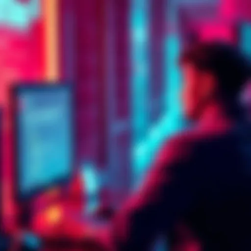 User struggling with crypto wallet Person staring at a computer screen showing an error message while trying to transfer crypto funds