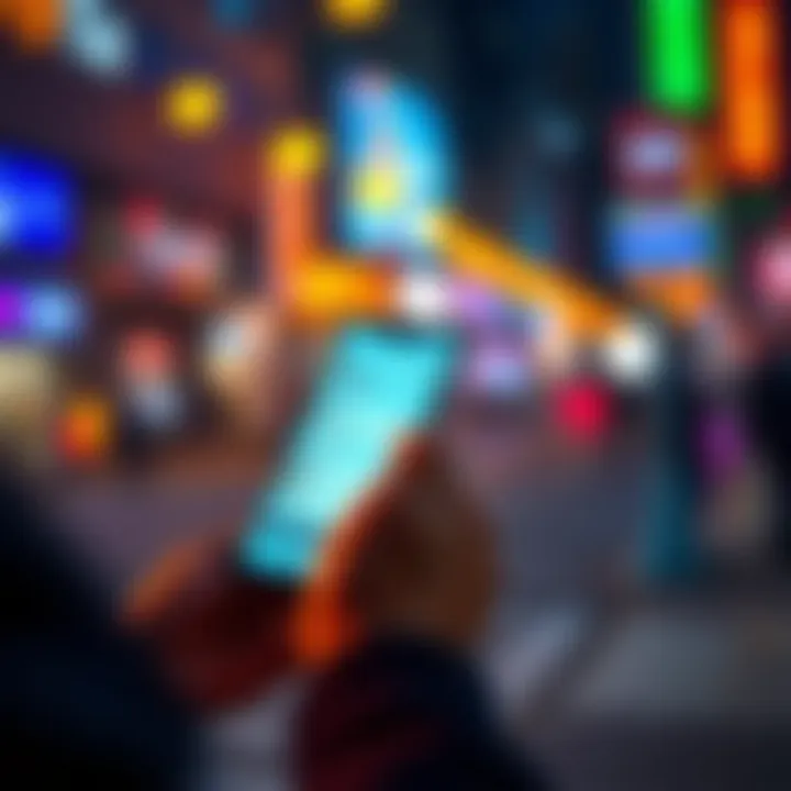 A person looking at the Revolut app on their smartphone, showing in-app transfers between pockets without push notifications