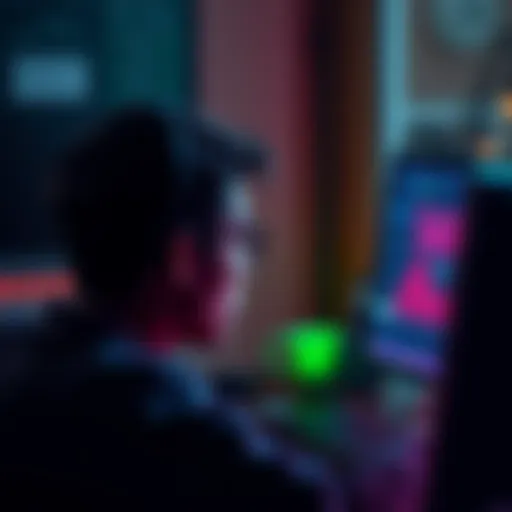 A person looking at a computer screen with concern, showing a failed transaction message and a $600 loss.