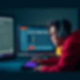 A frustrated user looking at a computer screen displaying a message about the disappearance of the Buy a Badge Challenge