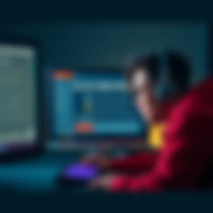 A frustrated user looking at a computer screen displaying a message about the disappearance of the Buy a Badge Challenge
