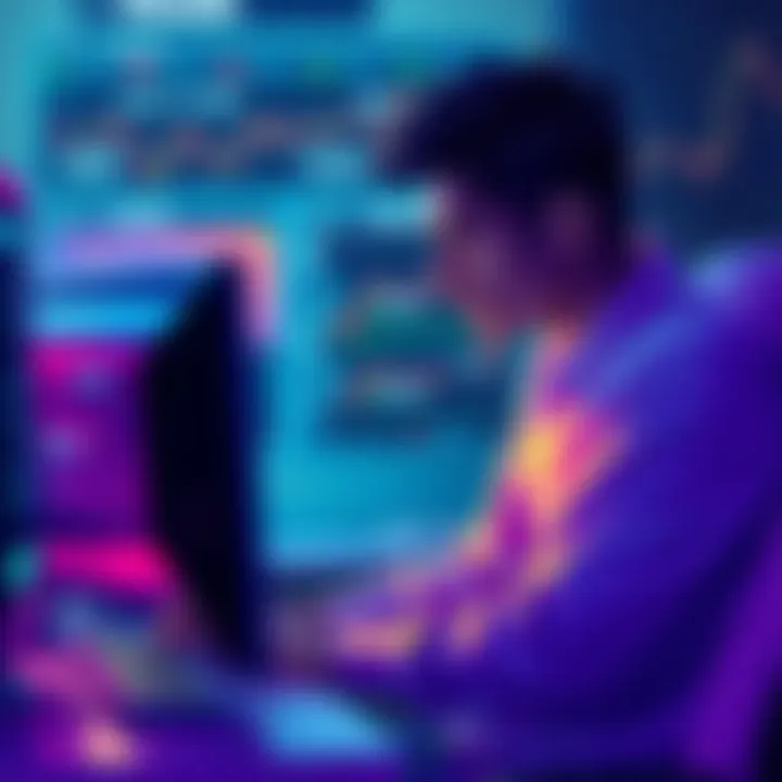 A person sitting at a computer looking concerned while checking their Kraken account, highlighting issues with withdrawals.