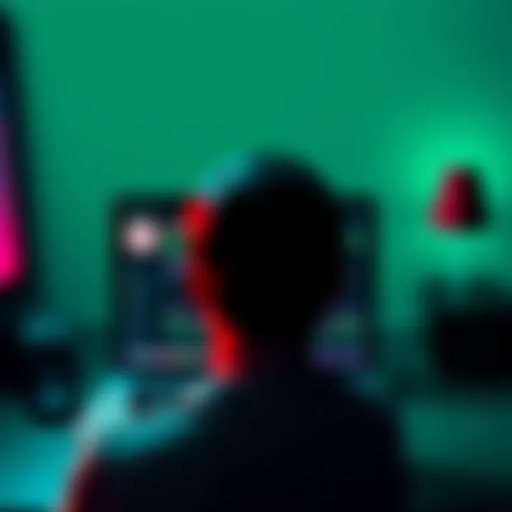 Person looking at a laptop screen showing Bitcoin price while Spotify is minimized, showing frustration