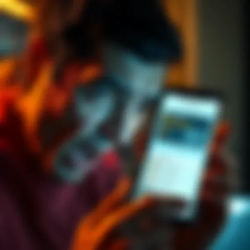 A person looking at a smartphone screen with a shocked expression, displaying a crypto wallet app showing a significant loss of funds.