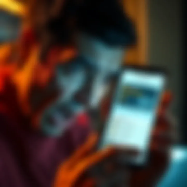 A person looking at a smartphone screen with a shocked expression, displaying a crypto wallet app showing a significant loss of funds.