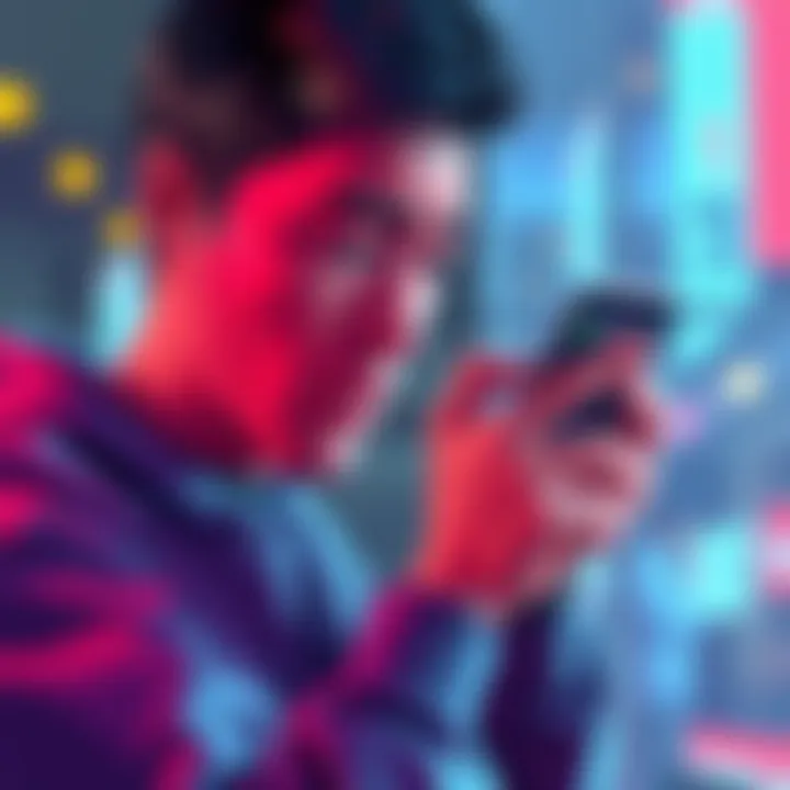 A person looking frustrated while checking their phone, showing a crypto wallet with insufficient TRX for gas fees