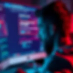A person looks distressed while staring at a computer screen, showing a cryptocurrency exchange page, with visible messages about account access issues.