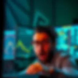 A person looking shocked at a computer screen showing a transaction loss on a cryptocurrency platform