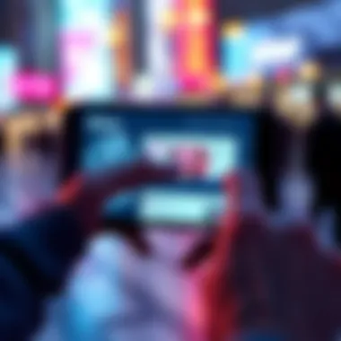 User navigating Xitter on a phone Person holding a smartphone showing the Xitter interface with new features displayed