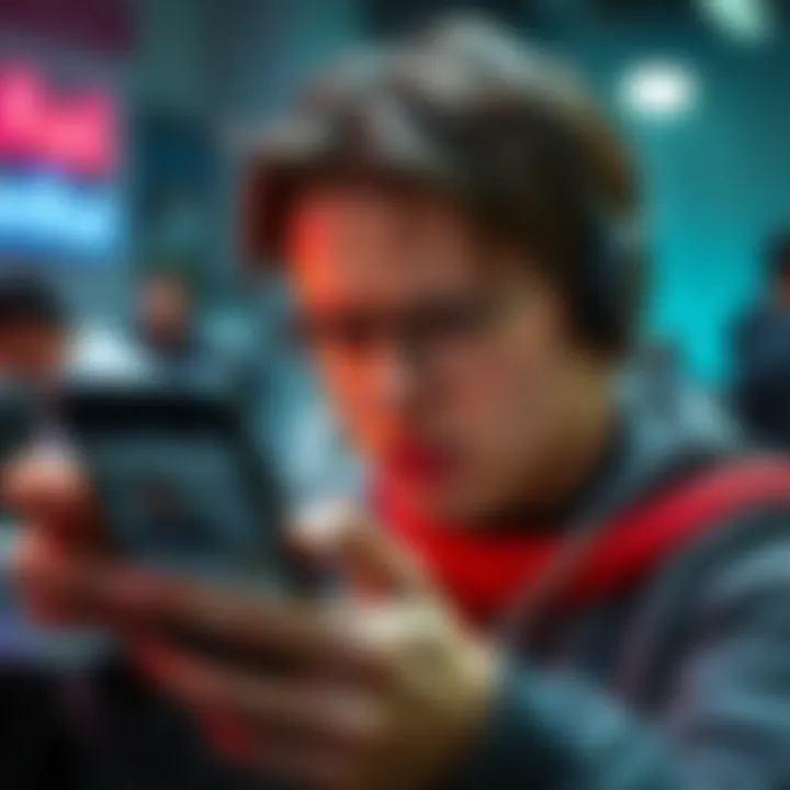 User struggling with Revolut verification Frustrated user staring at a phone screen while trying to verify their identity with Revolut
