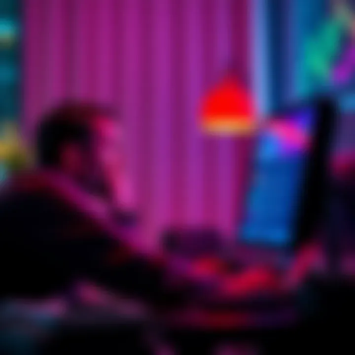 A concerned person looking at a computer screen showing AB token transactions, feeling frustrated and worried about their rent payment mistake.