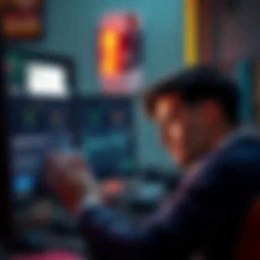 A person looking frustrated while trying to access their digital wallet on a computer, with a notification about KYC requirements on the screen