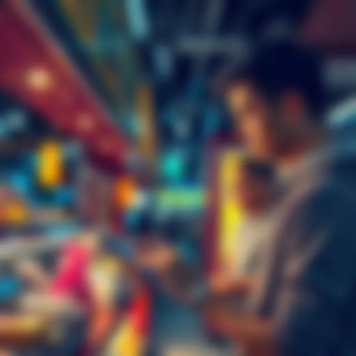 A person making a purchase at a local store using Monero on their smartphone.