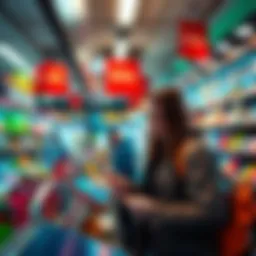 Using Solana for Everyday Purchases A person making a purchase at a store using their phone to pay with Solana
